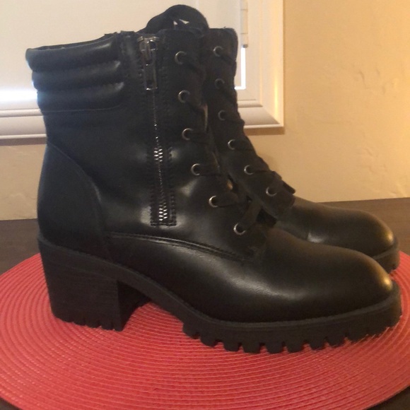 Madden Girl Shoes - Madden girl black combat boots